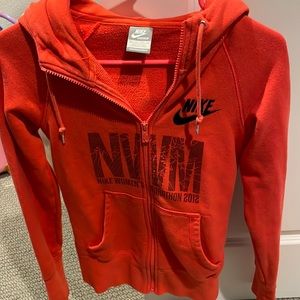 Nike sport sweater red orange color